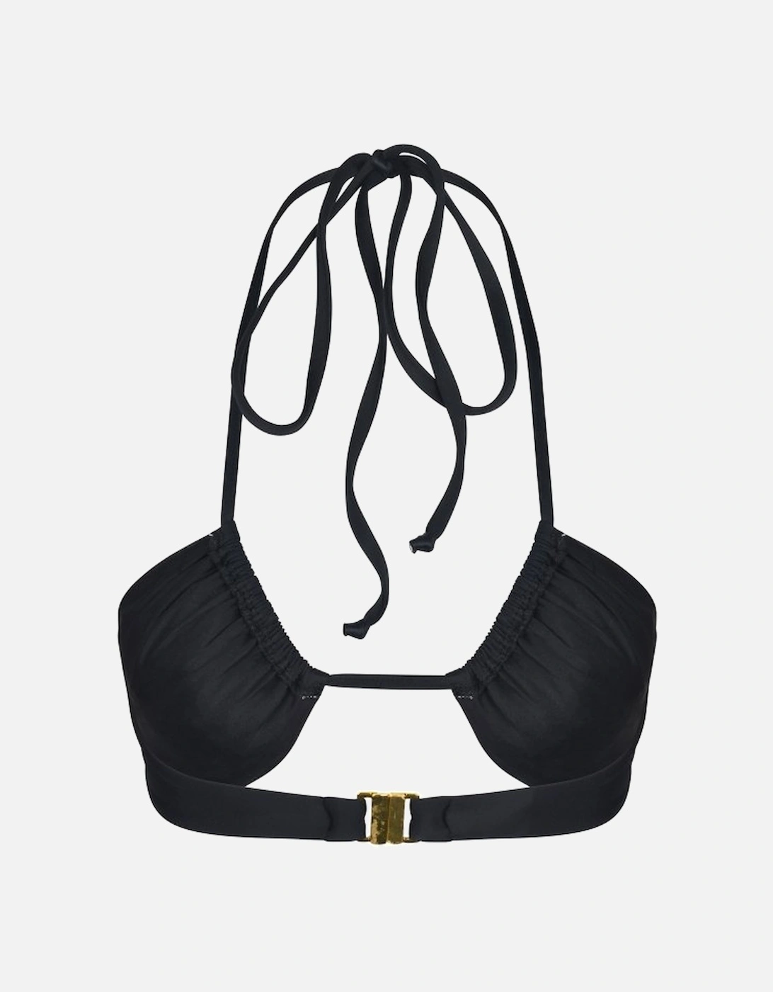 Marissa Hand Embroidered Luxe Bikini Top - Black