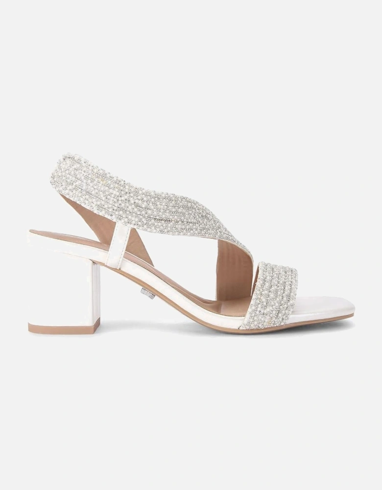 'Gala Block Jewel 60' Fabric Heels