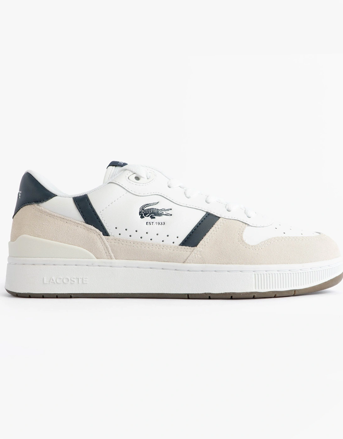 T-CLIP SET Mens Court Trainers Trainers White/Navy, 8 of 7