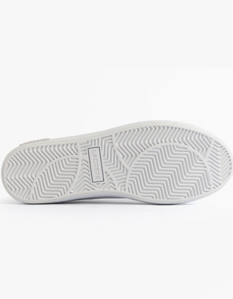 POWERCOURT Mens Court Trainers Trainers White/Navy/Red