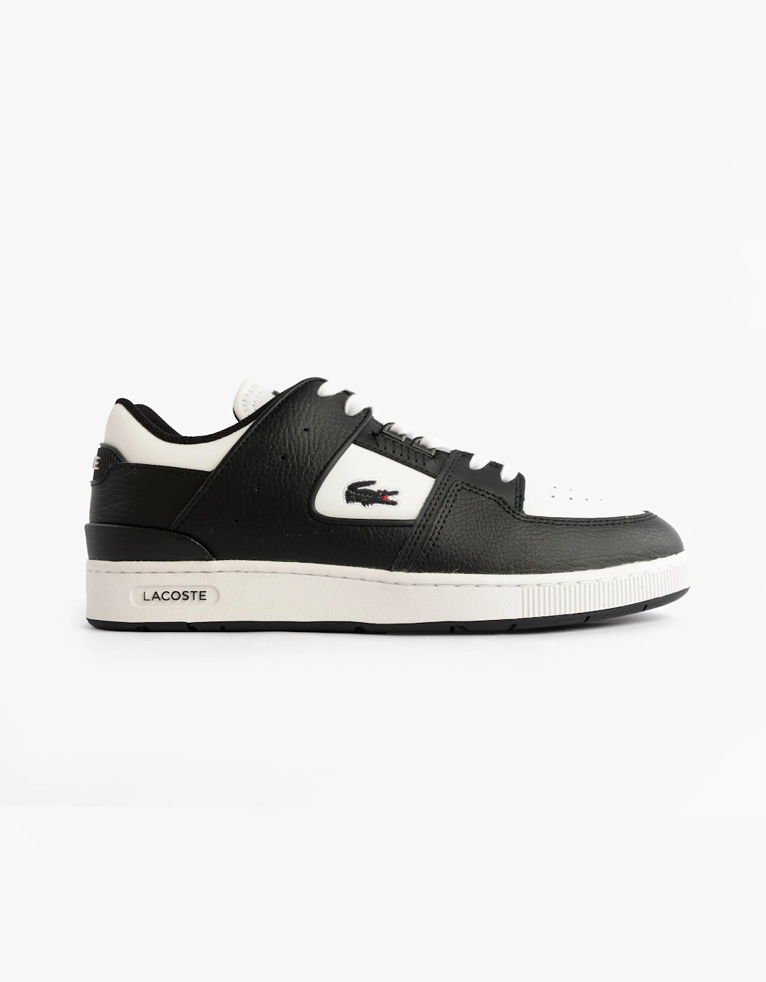 Men's Lacoste COURT CAGE Mens Court Trainers Trainers Black/White - Size: 10