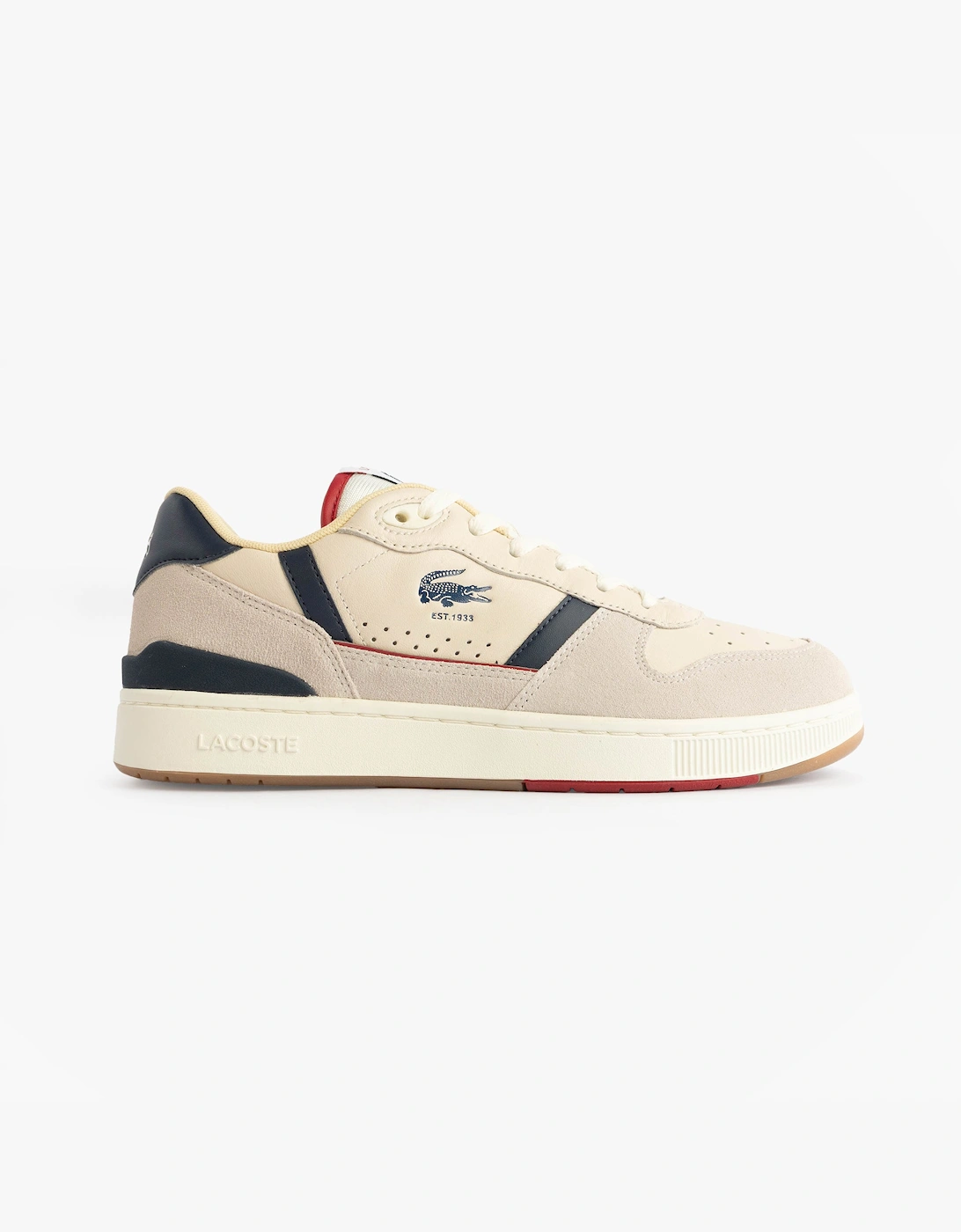 Lacoste Men's Lacoste T-CLIP SET Mens Casual Trainers Trainers Off White/Gum - Cream