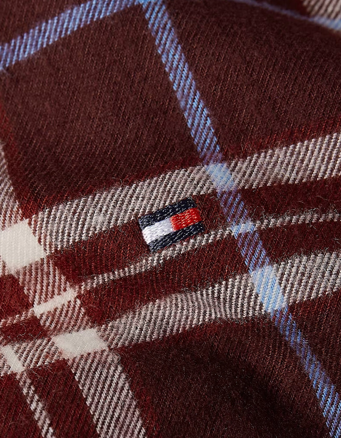 LS FLNL SHIRT PJ PAN Womens Set Tartan Reiker Burgundy