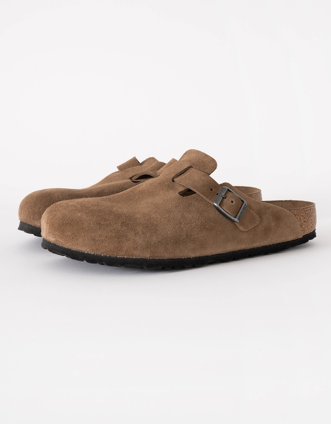 Soft Footbed Unisex Suede Clogs - Dark Tea/Tonal Footbed, 7 of 6