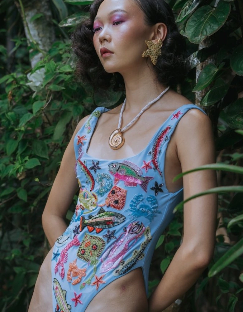 Arizona One Piece Swimsuit - Blue