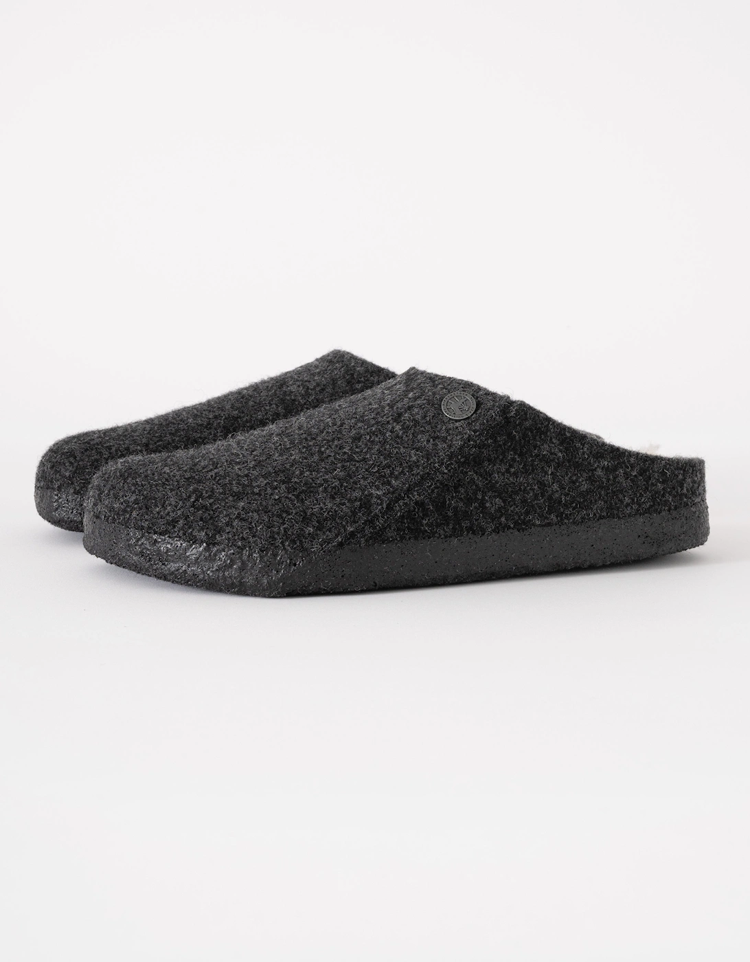 Women's Birkenstock Zermatt Shearling FE Womens Clogs - Anthracite - Black/Grey - Size: 5