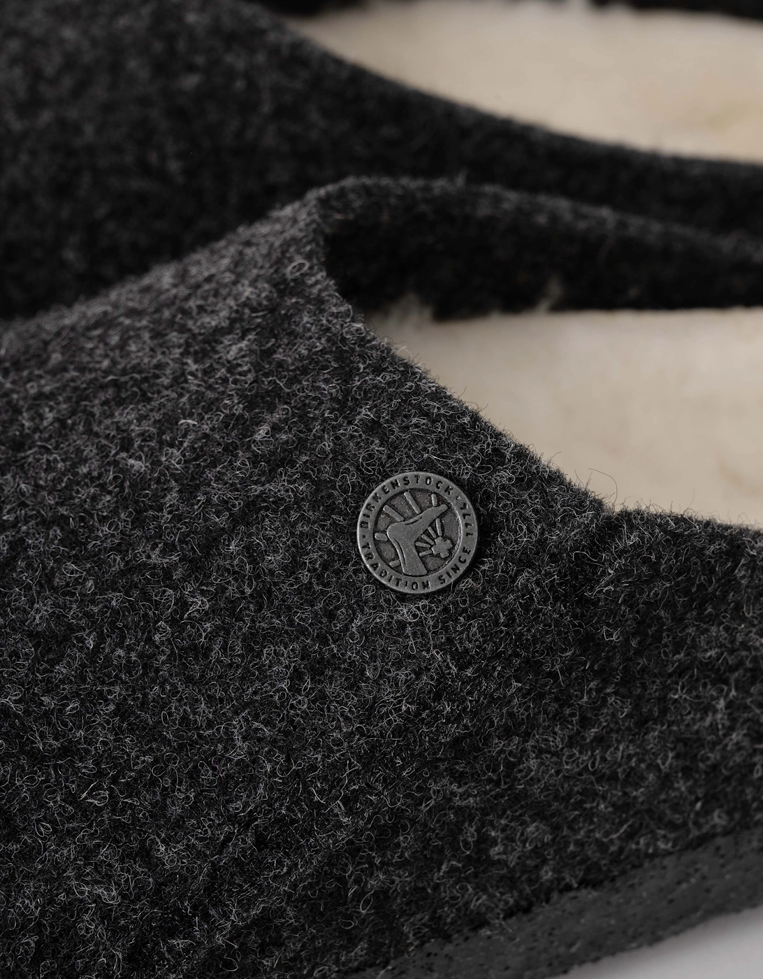 Birkenstock Zermatt Shearling FE Womens Clogs - Anthracite