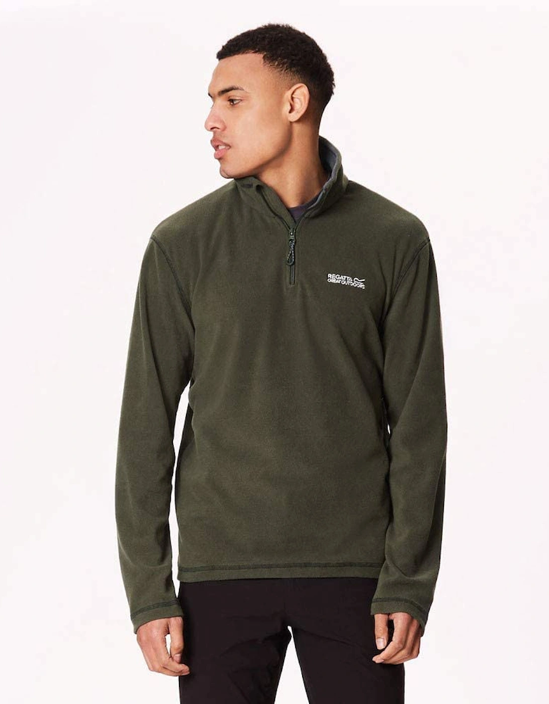 Great Outdoors Mens Thompson Half Zip Fleece Top