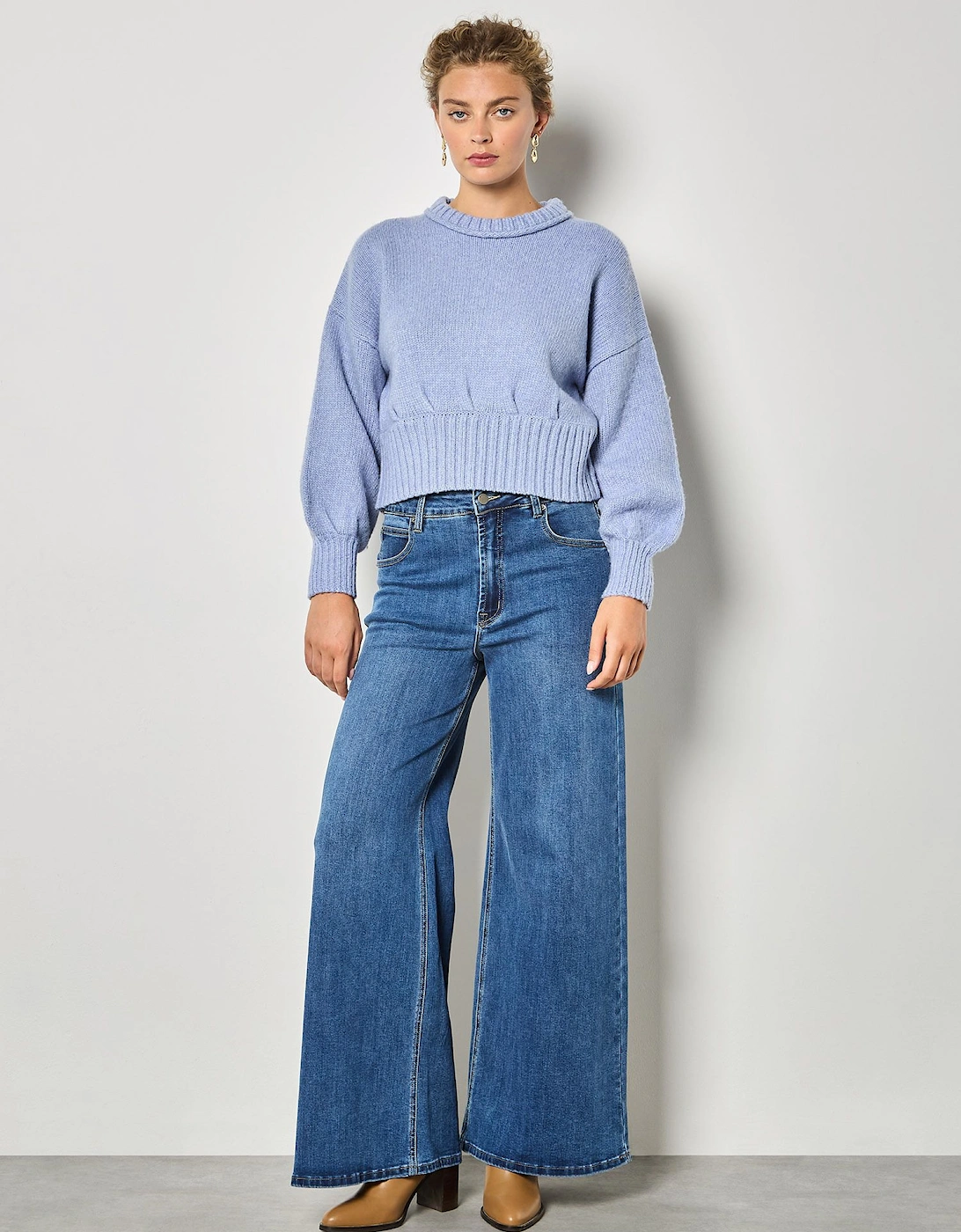 Pleat Detail Crop Jumper, 2 of 1