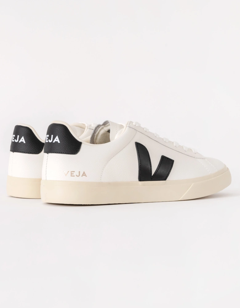 Campo Leather Mens Trainers - White/Black