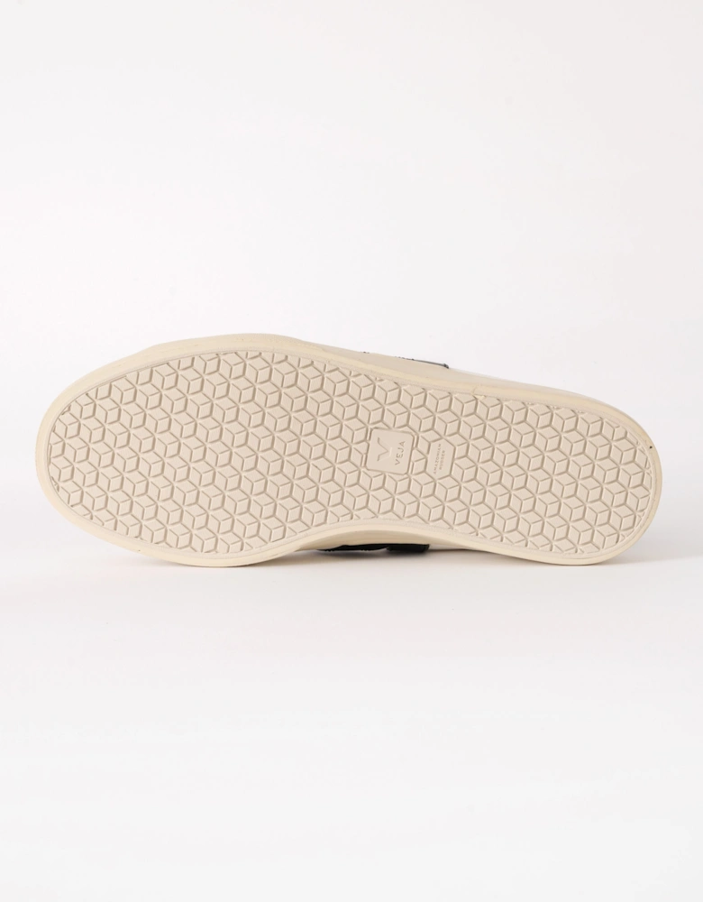 Campo Leather Mens Trainers - White/Black