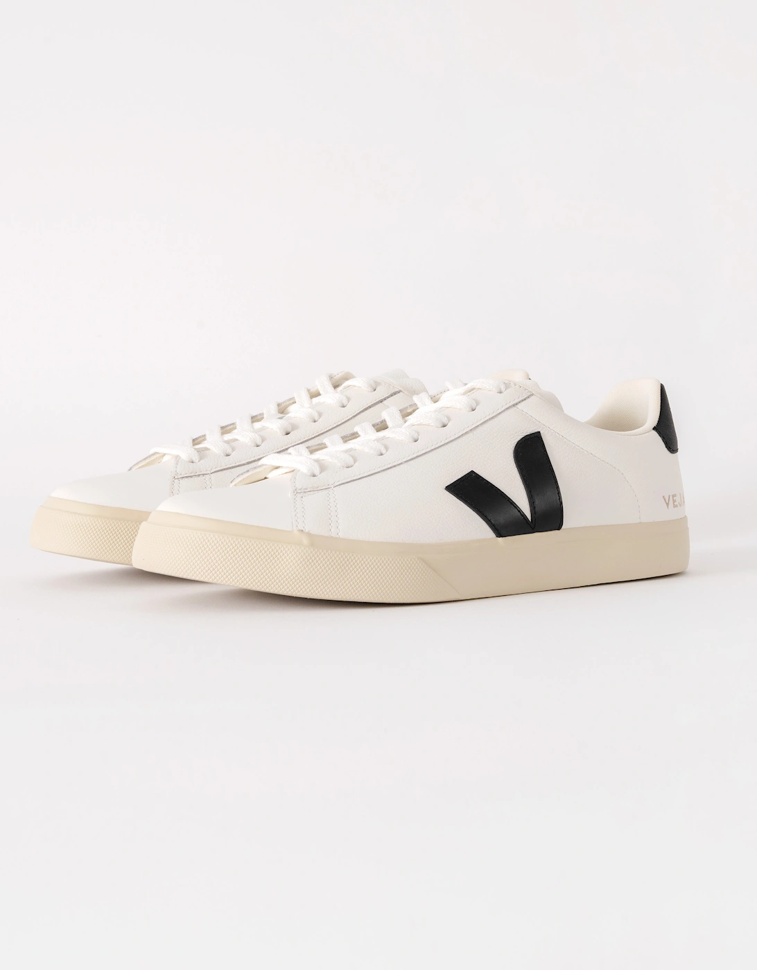 Veja Men's VEJA Campo Leather Mens Trainers - White/Black - Multi/White