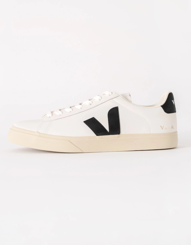 Campo Leather Mens Trainers - White/Black