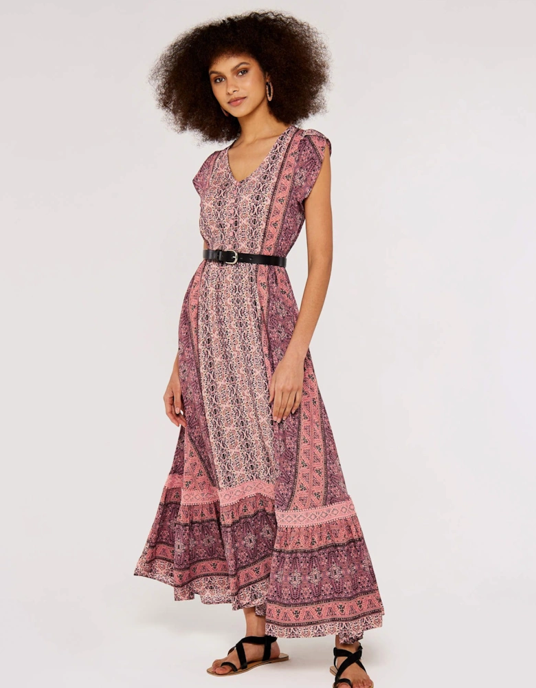Paisley Crochet Maxi Dress