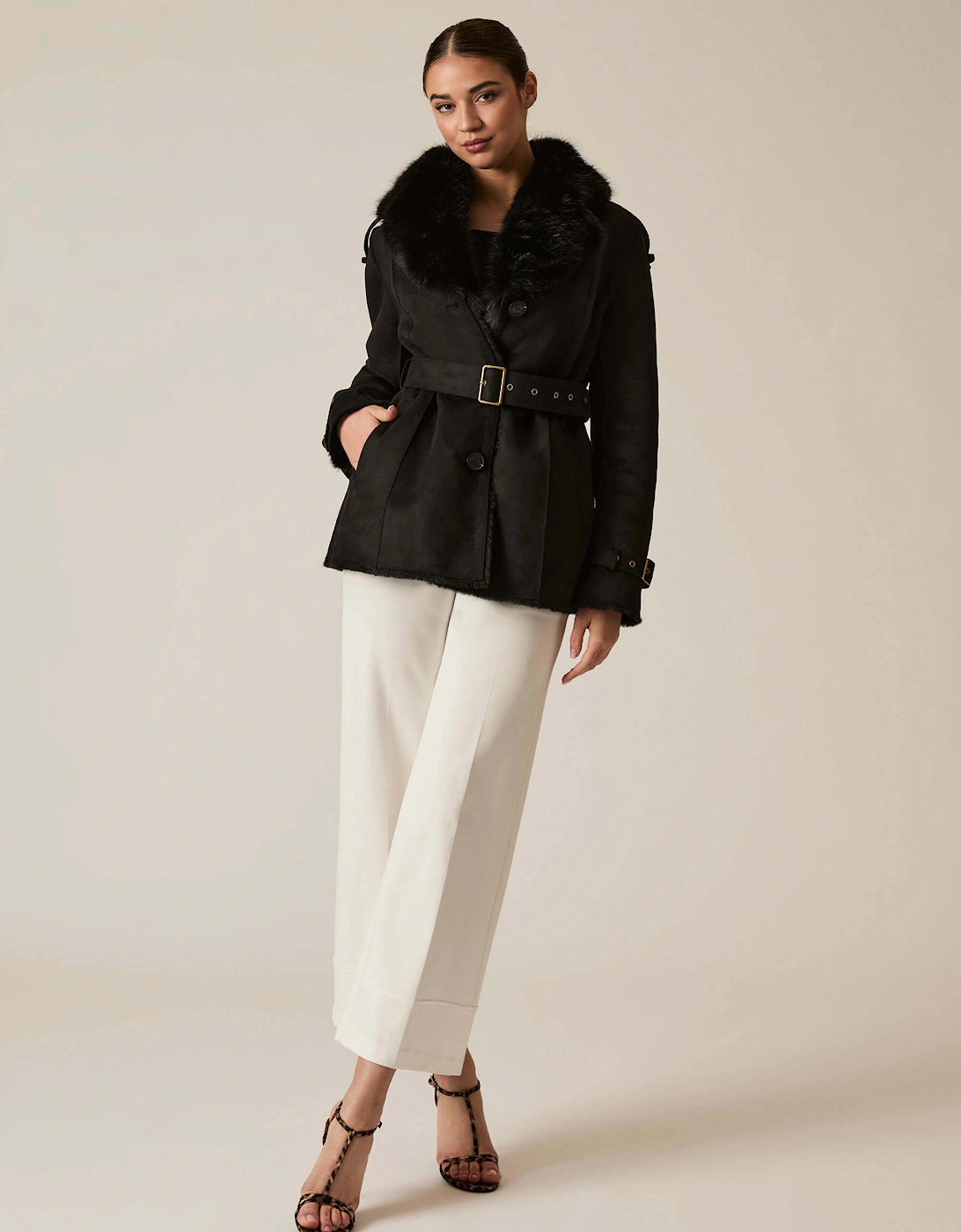 Short Faux Fur Black Coat, 8 of 7