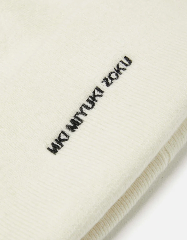 Embroidered Merino Beanie