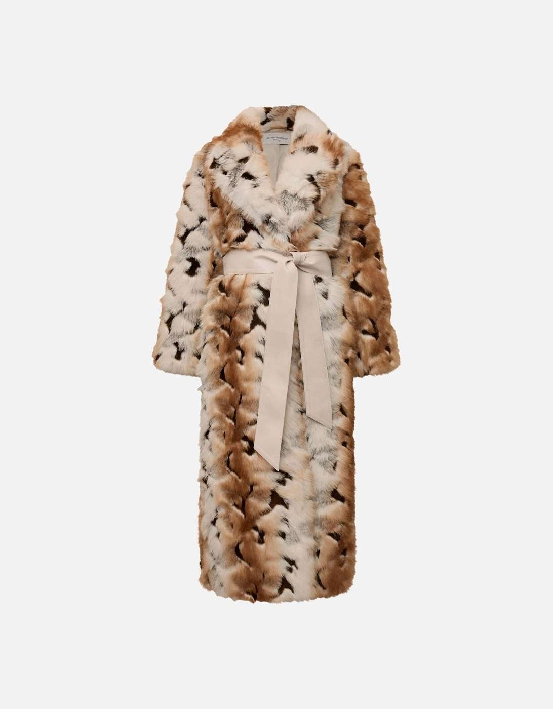 Animal Patchwork Faux Fur Coat