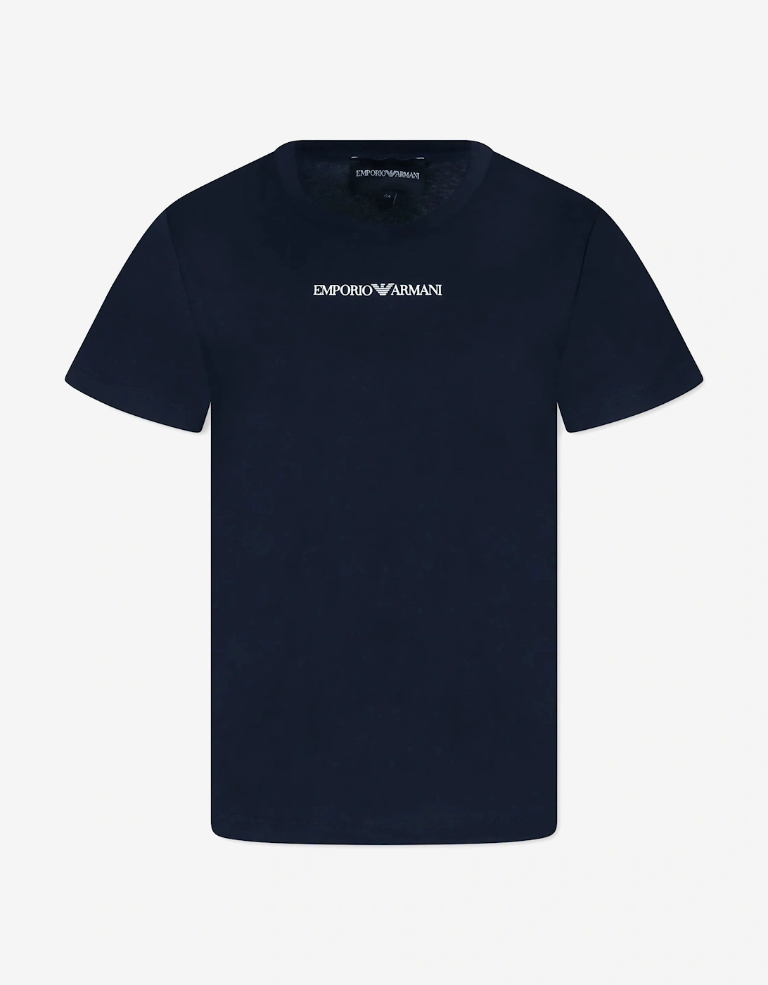 Emporio Armani Boys Logo T-Shirt in Navy - Size: 4 years