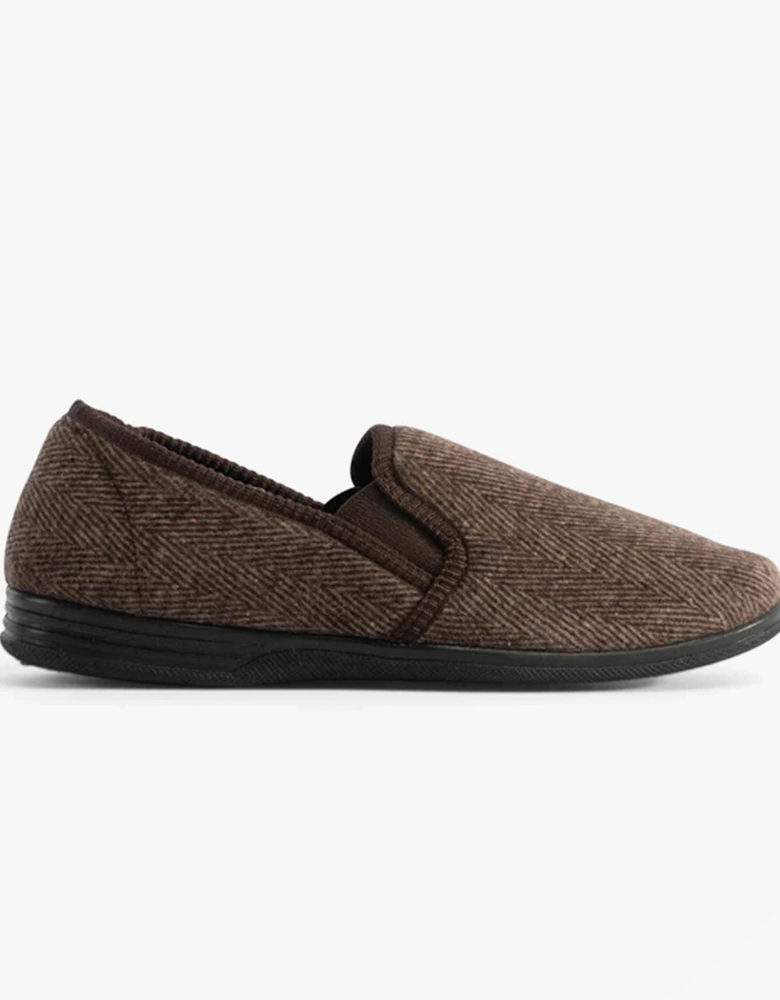 Jo & Joe HAIG Mens Slippers Brown, 6 of 5