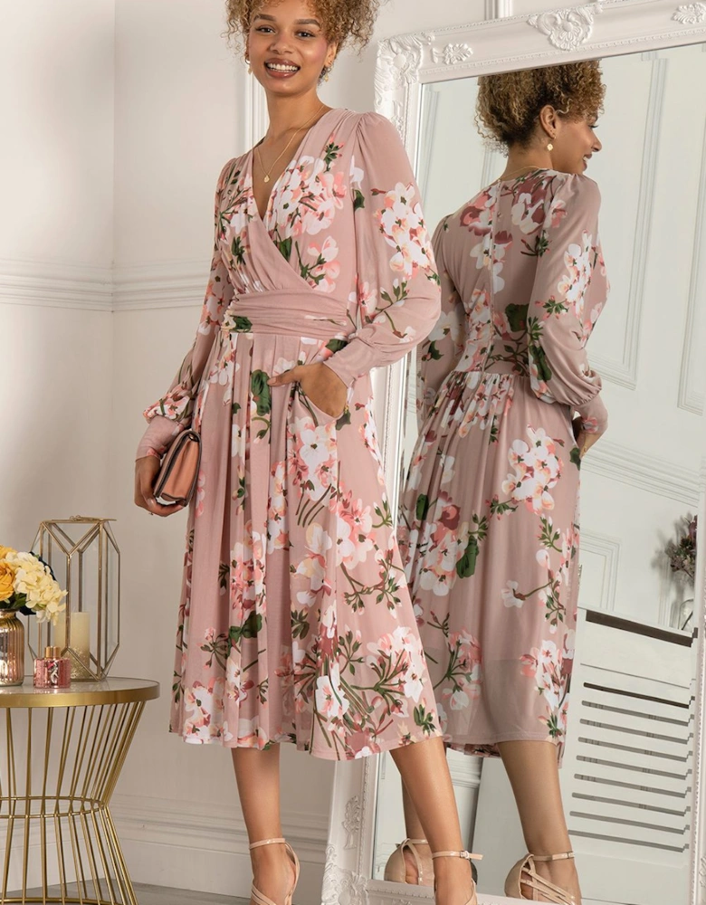 Maaike Long Sleeve Mesh Dress