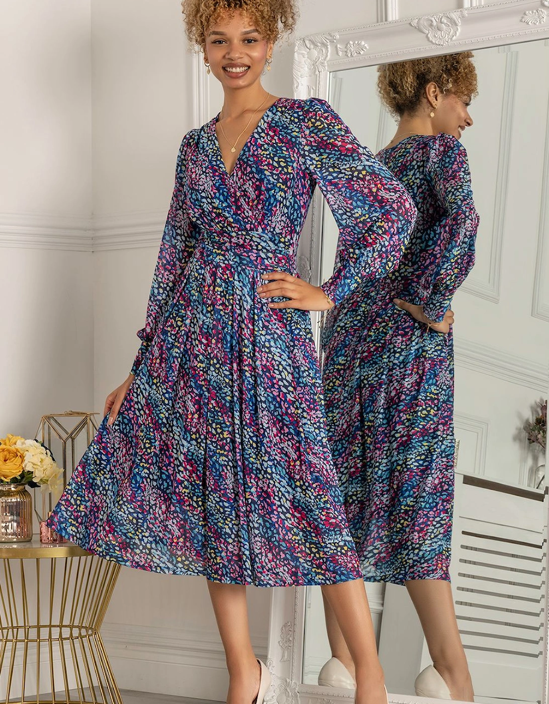 Maaike Long Sleeve Mesh Dress, 2 of 1