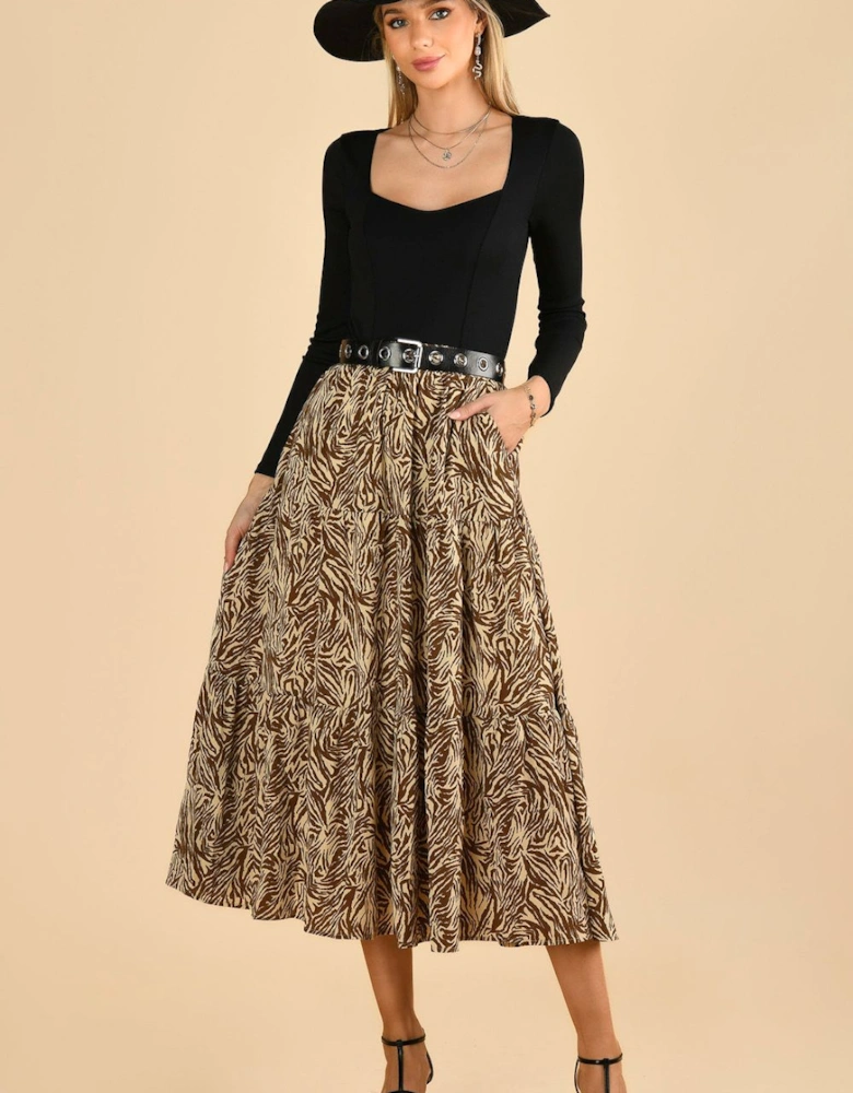 Sara Tiered Maxi Skirt