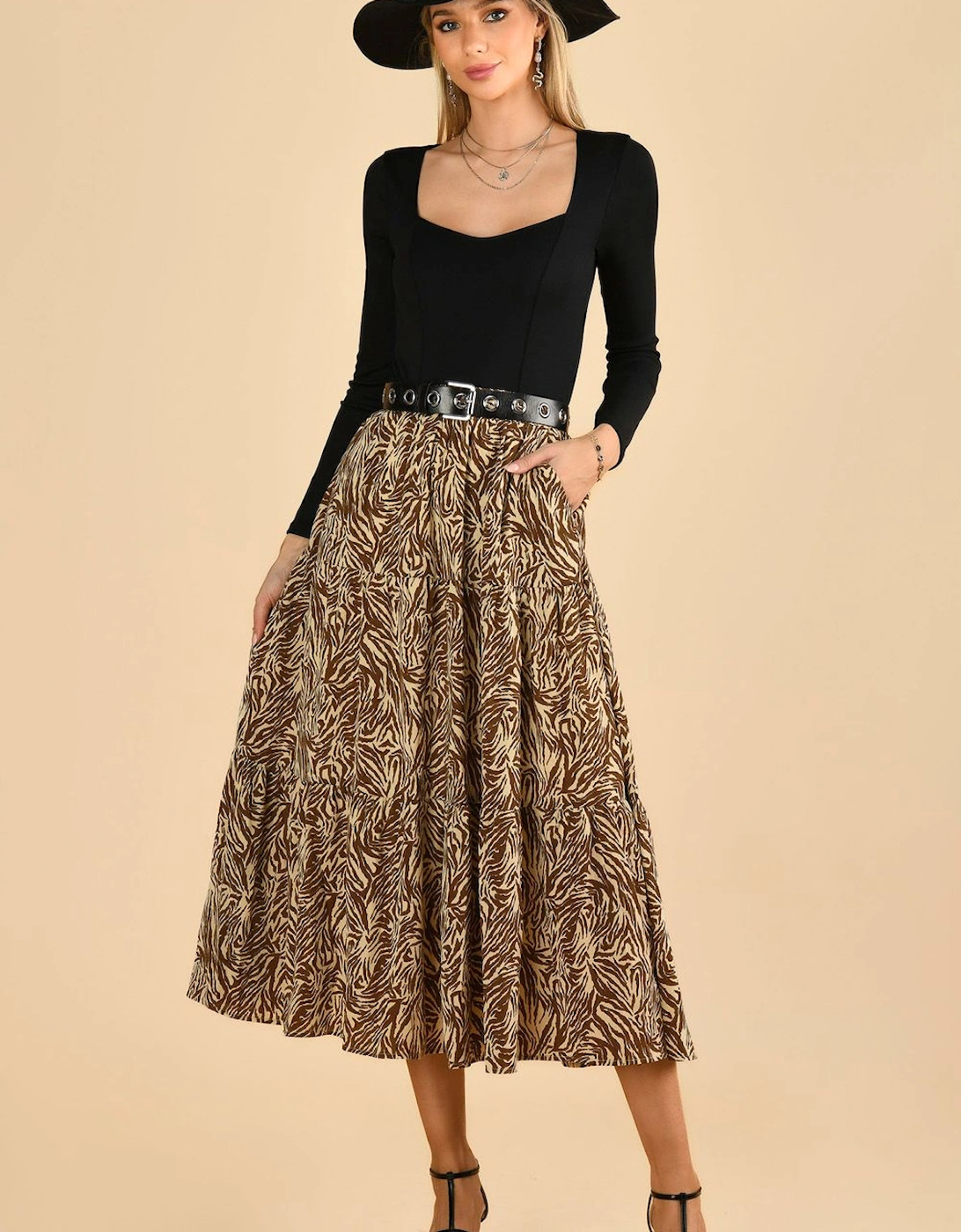 Sara Tiered Maxi Skirt, 2 of 1