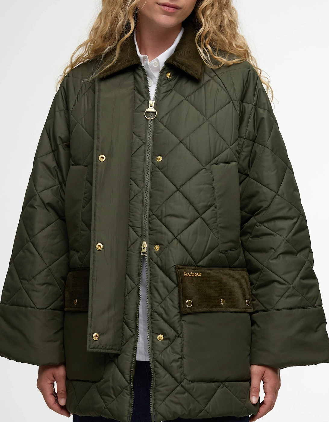 Aldburgh Womens Quilted Jacket - Olive/Ancient Tartan