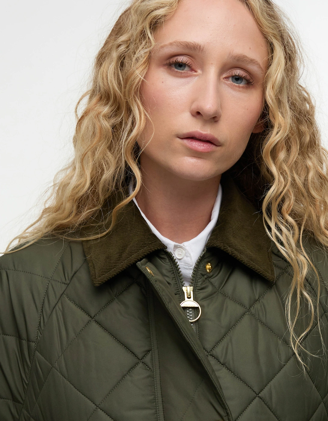 Aldburgh Womens Quilted Jacket - Olive/Ancient Tartan