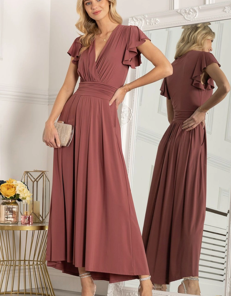 Airene Cap Sleeve Maxi Dress