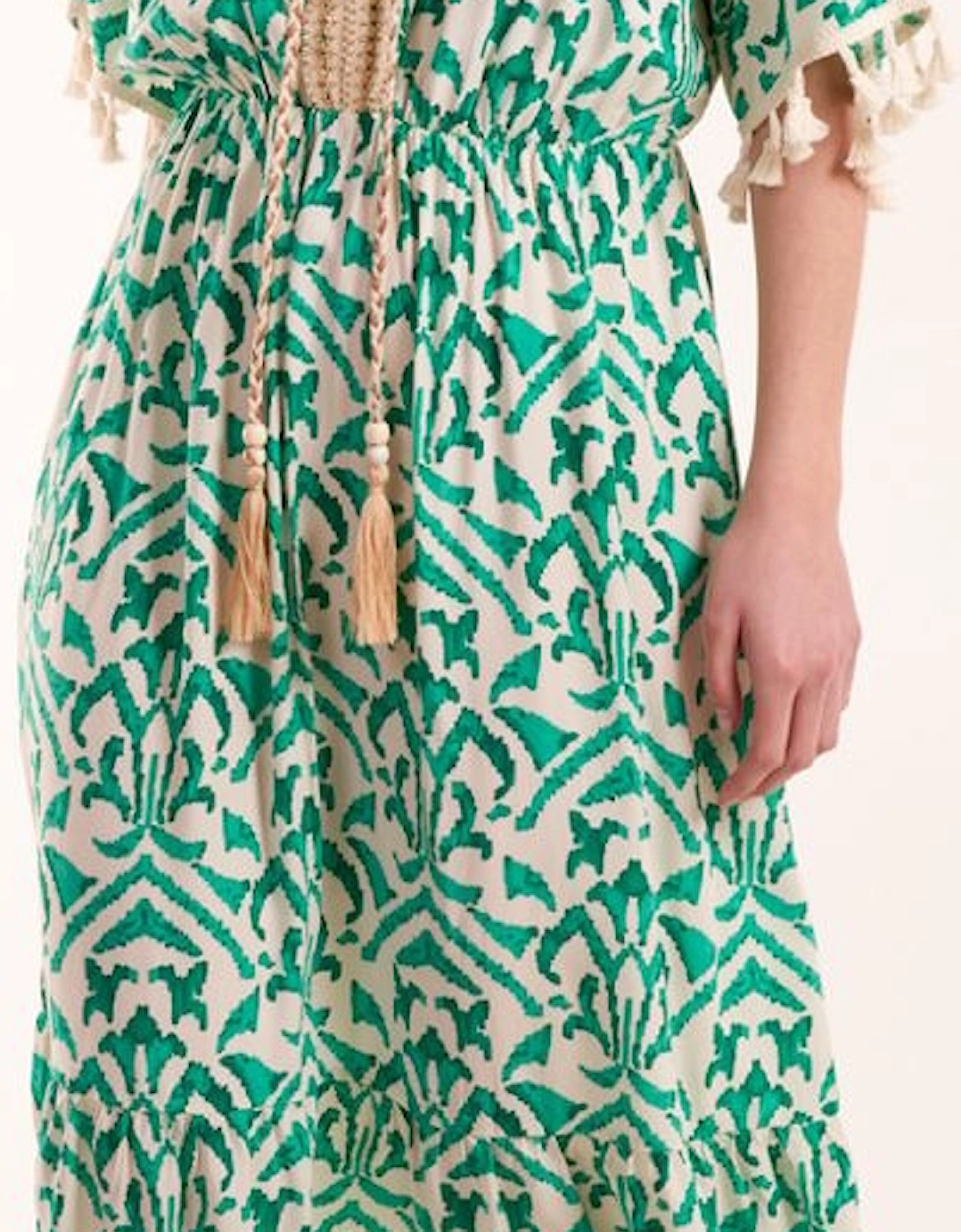 Embellished Tiered Mini Dress, 2 of 1