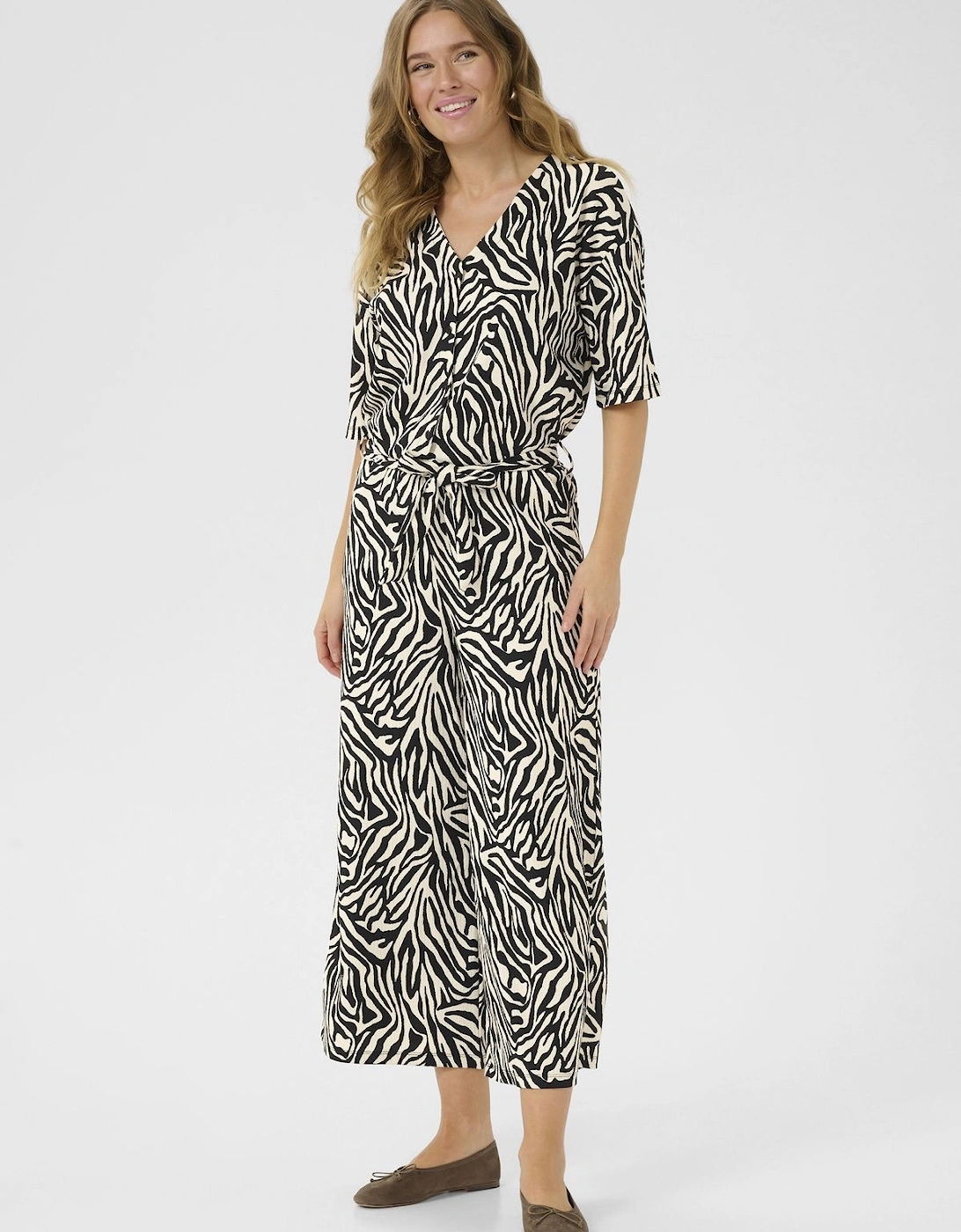 KAivanna V-Neck Cropped Jumpsuit, 2 of 1