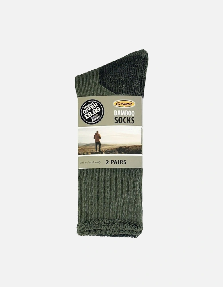 Bamboo 2 Pack Mens Socks (M) (39/42)
