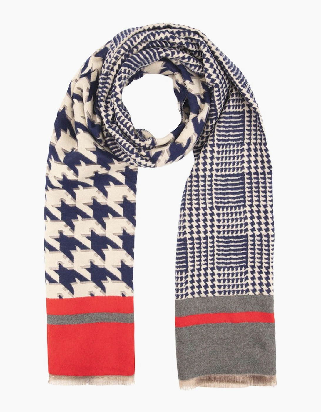Elie Beaumont Women's Womens Scarf - Navy Blue Dog Toot - Size: ONE size