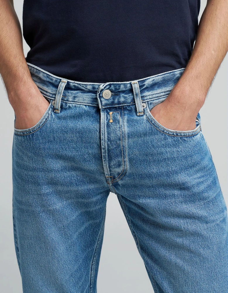Grover Straight Fit Jeans - Medium Blue