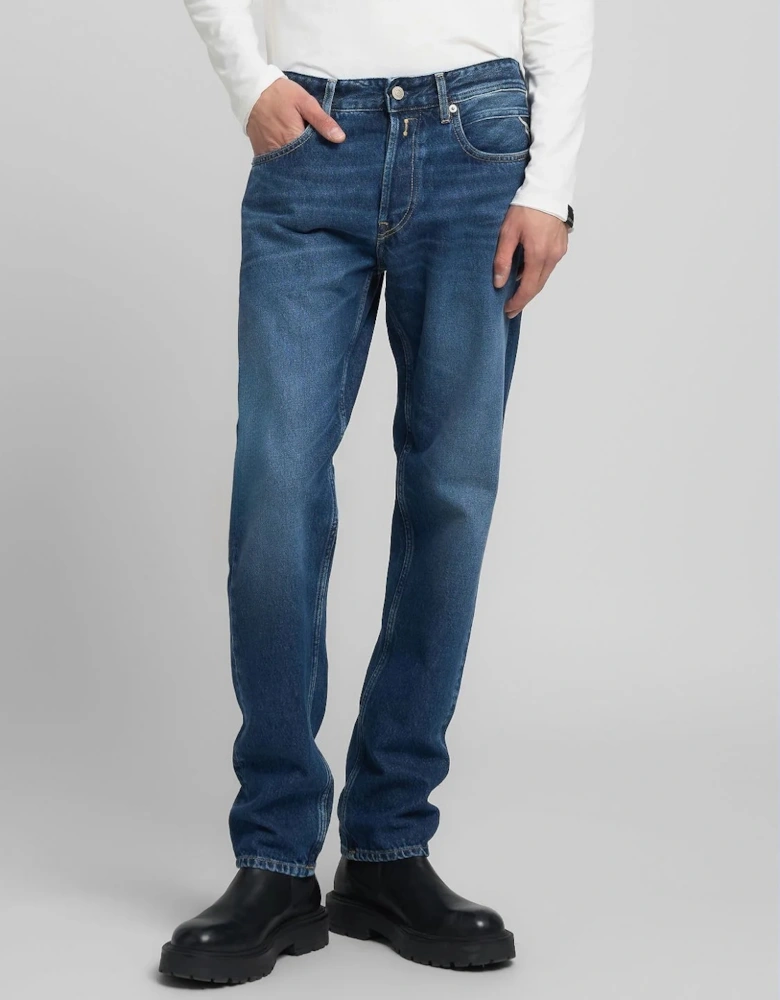 Grover Straight Fit Jeans - Dark Blue