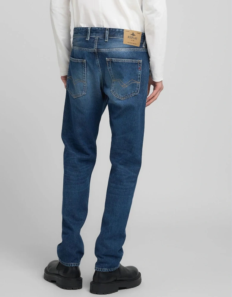 Grover Straight Fit Jeans - Dark Blue