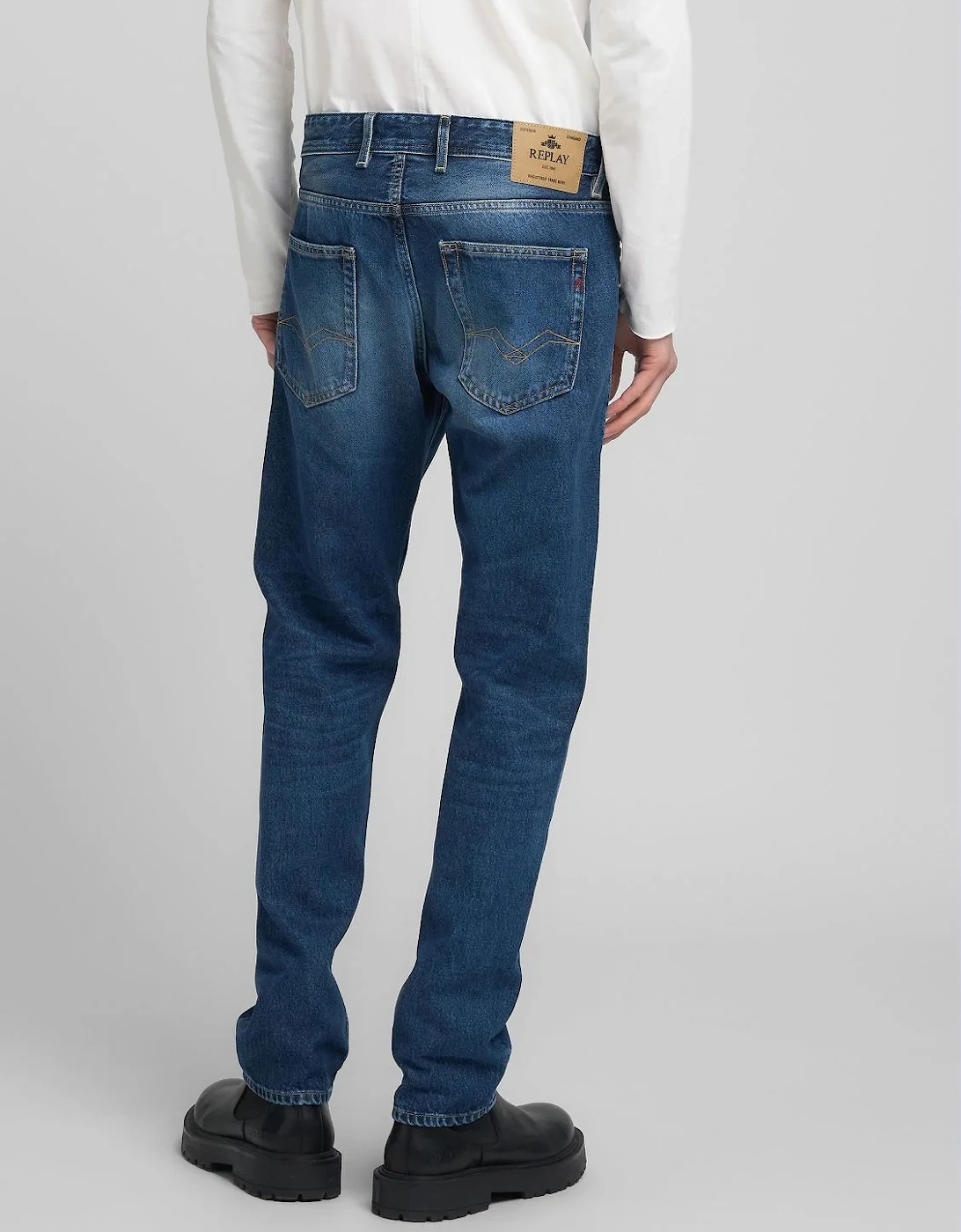 Grover Straight Fit Jeans - Dark Blue