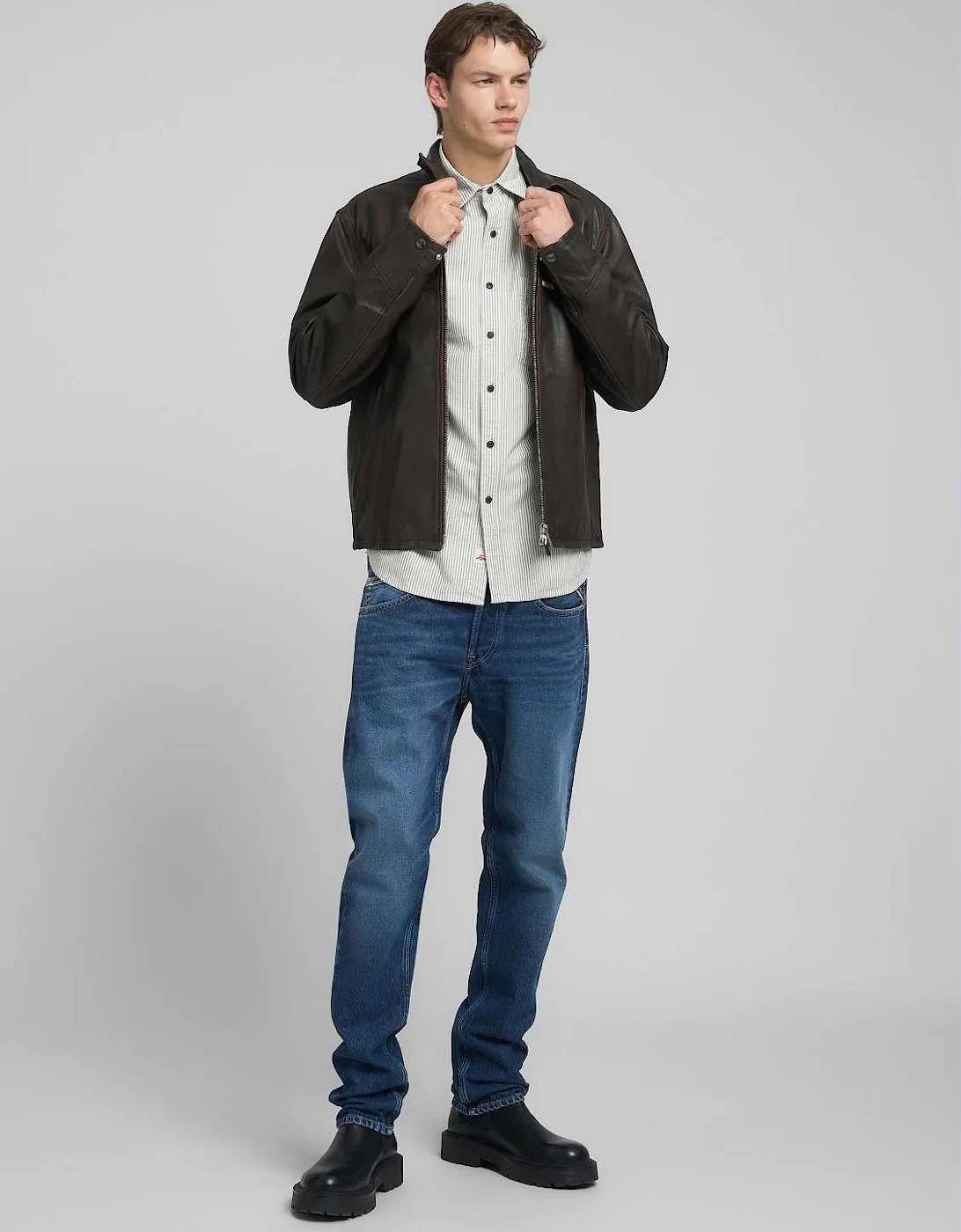 Grover Straight Fit Jeans - Dark Blue