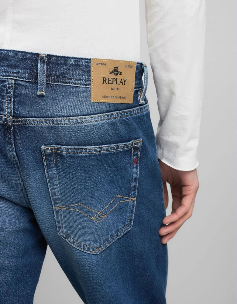 Grover Straight Fit Jeans - Dark Blue