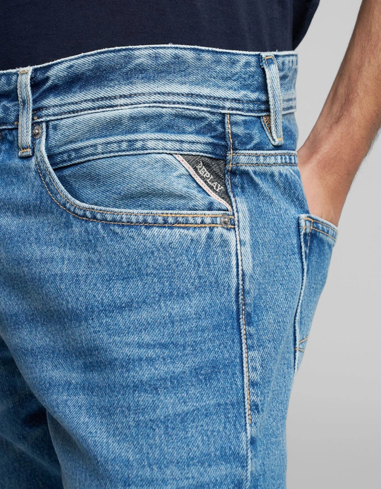 Grover Straight Fit Jeans - Medium Blue