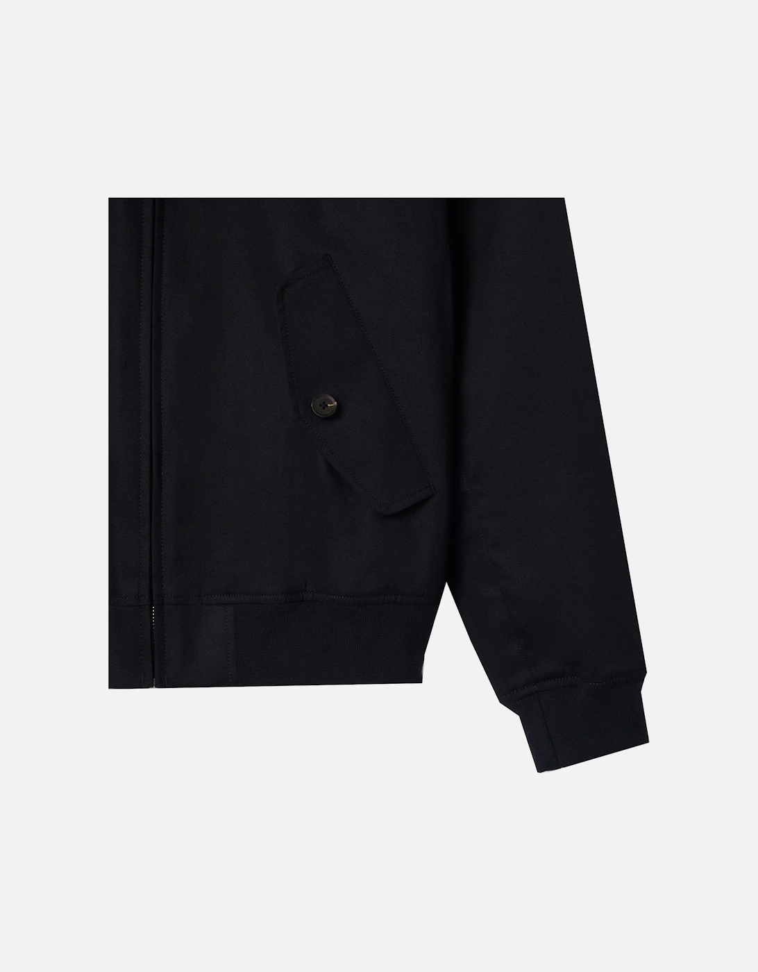 Men's Navy Water Repellent Twill Harrington Jacket