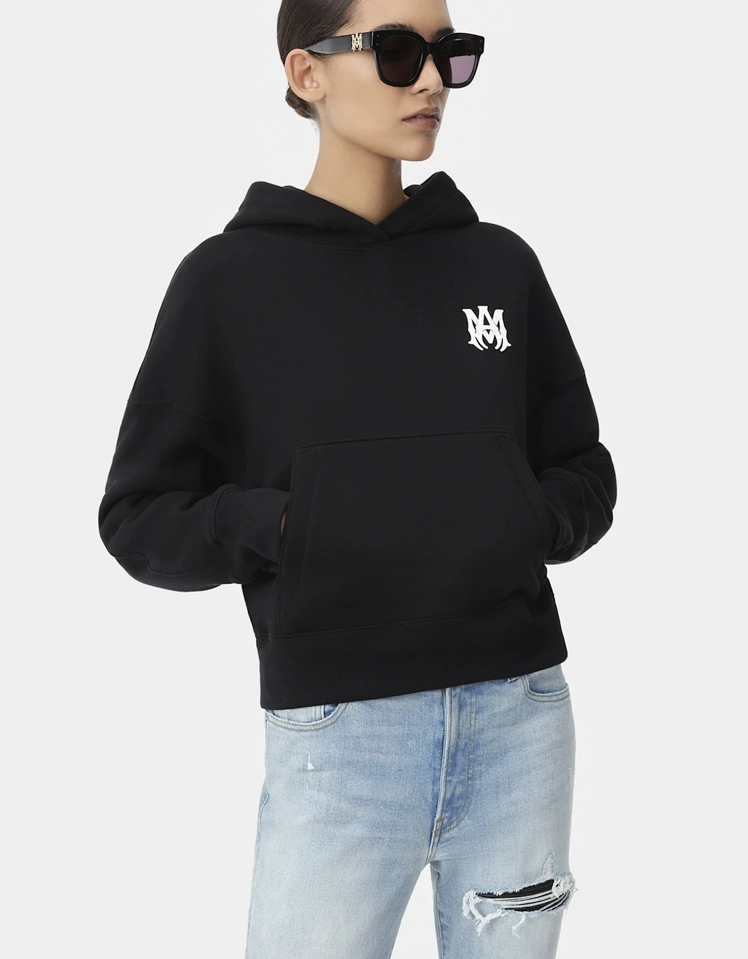 Womens MA Core Logo Hoodie Black