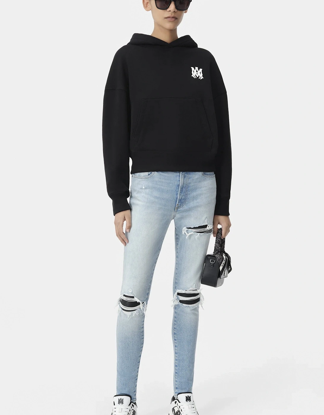 Womens MA Core Logo Hoodie Black