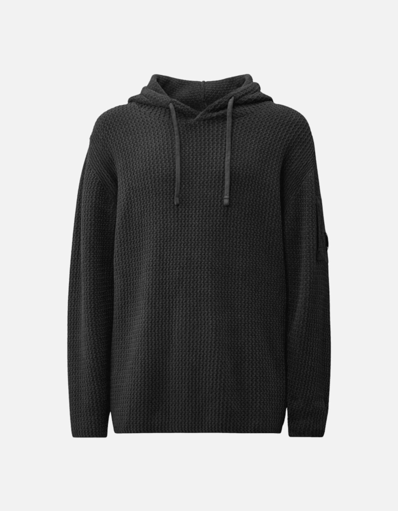 Chenille Cotton Textured Gunmetal Grey Hoodie