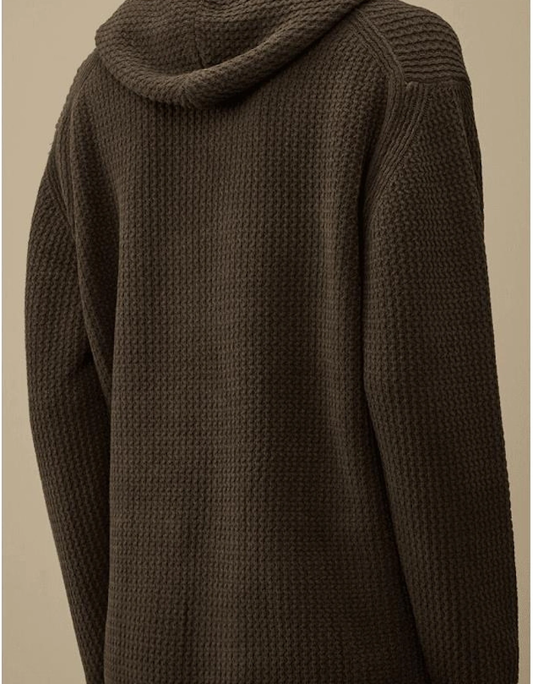 Chenille Cotton Textured Gunmetal Grey Hoodie