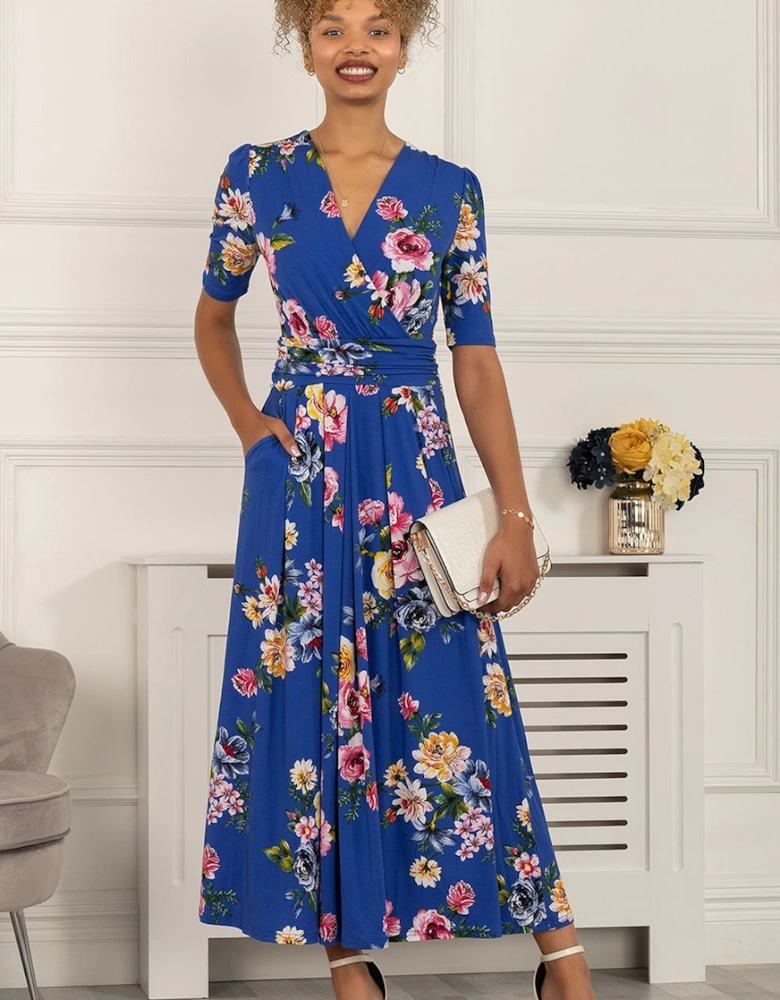 Paislyn Pleat Jersey Maxi Dress