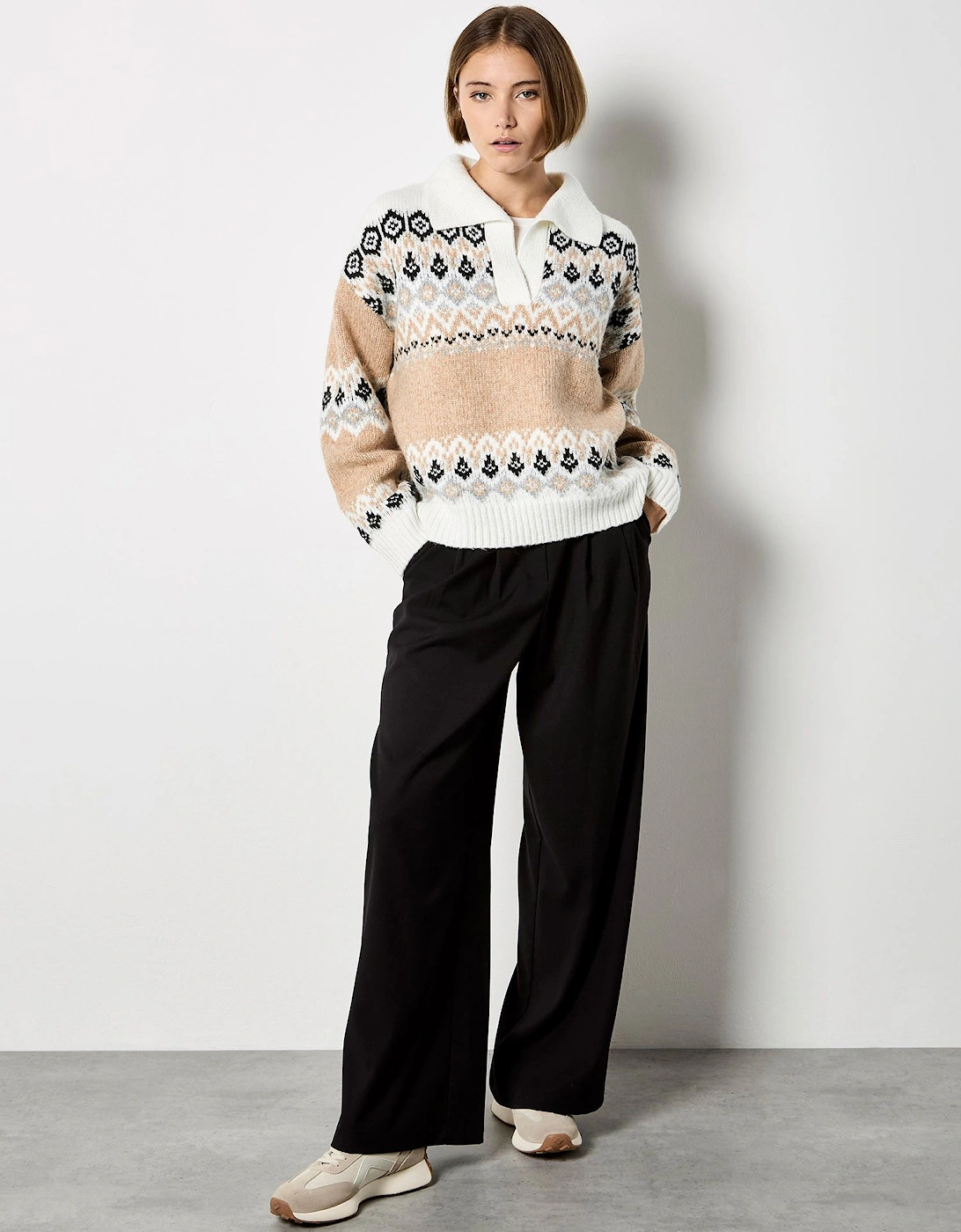 Open Collar Fair Isle Jumper, 2 of 1