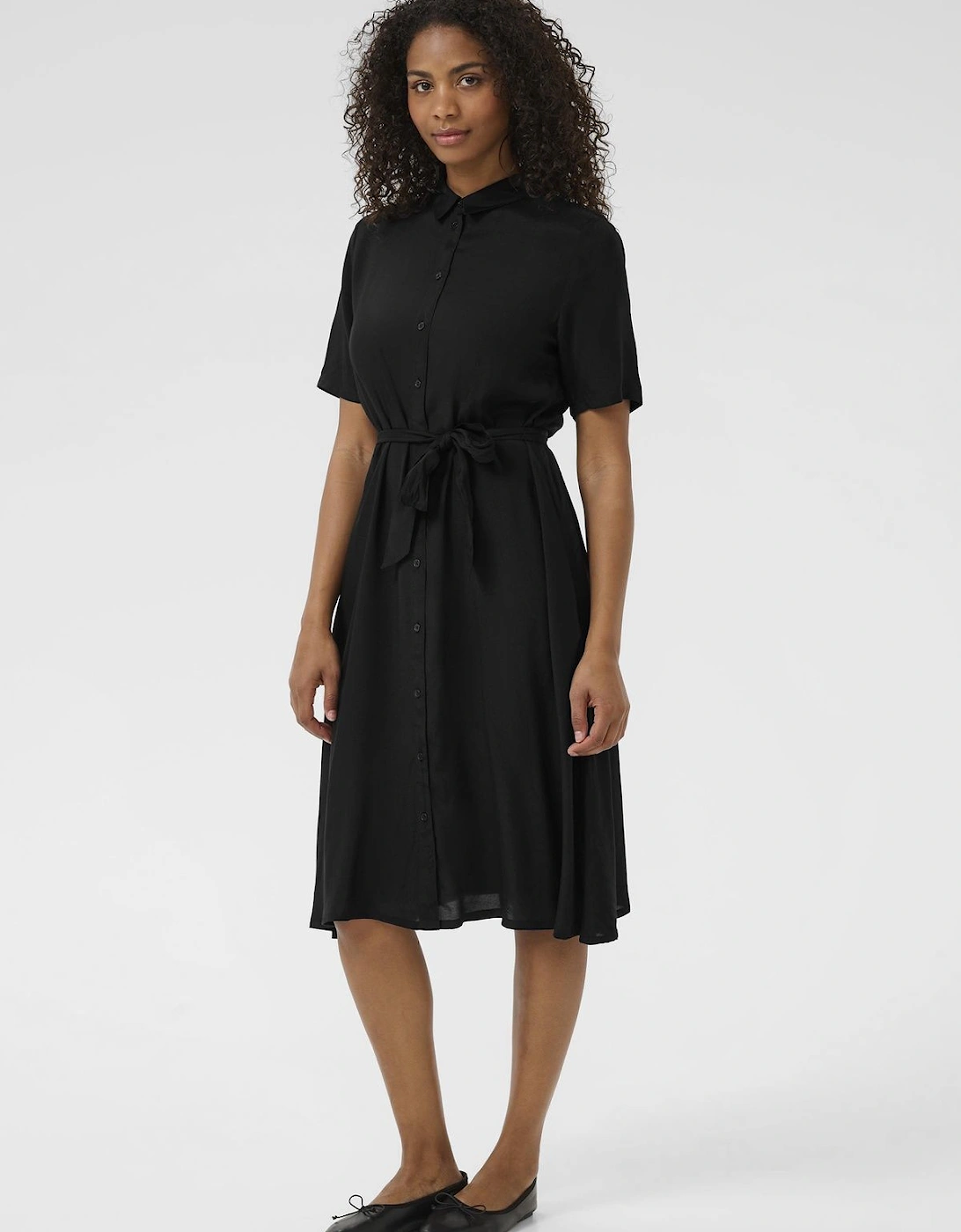 KAemine Solid Short Sleeve Dress, 2 of 1