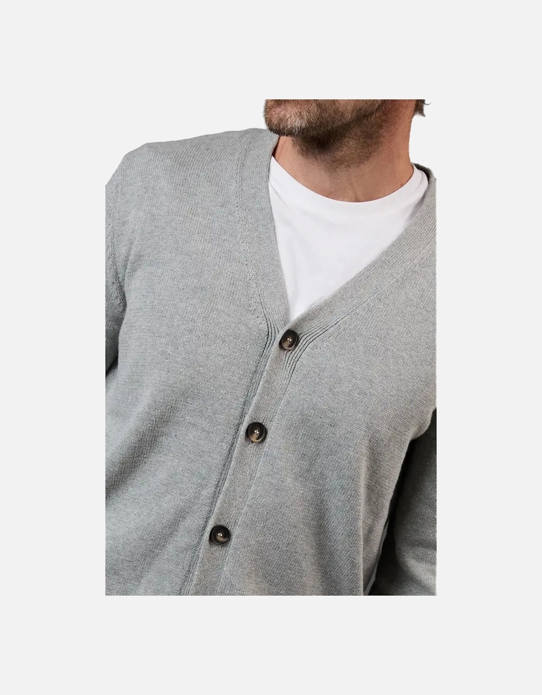 Mens Knitted Cotton Cardigan